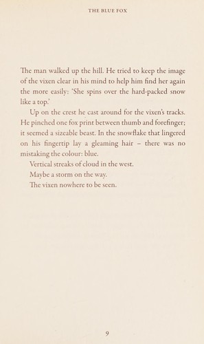Book cover of The Blue Fox by Sjon
