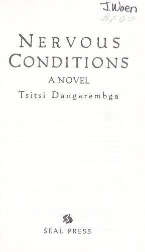 Book cover of Nervous Conditions by Tsitsi Dangarembga